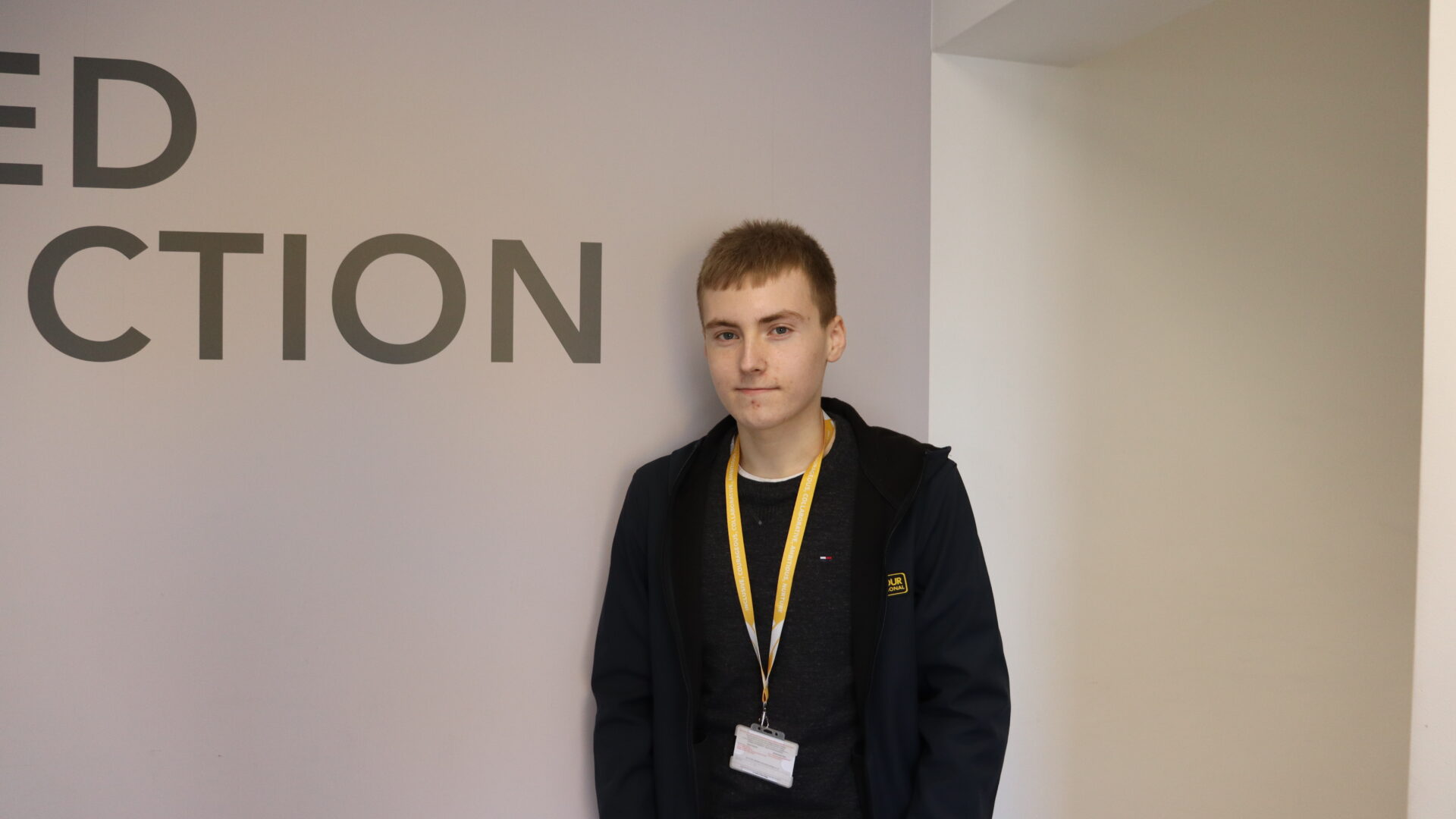 – Stoke on Trent College T Level learner Aaron Mollart.