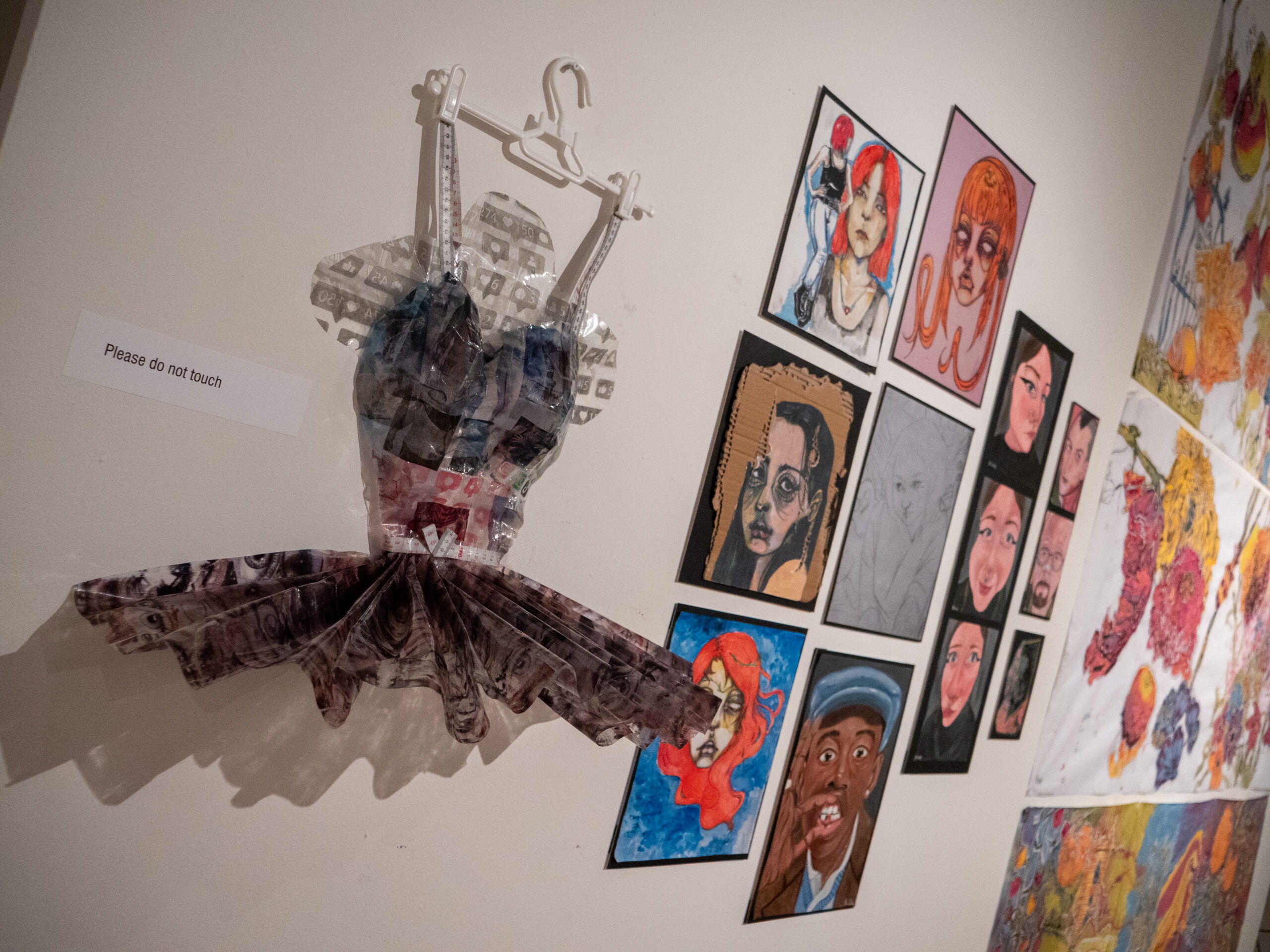 Art on wall.