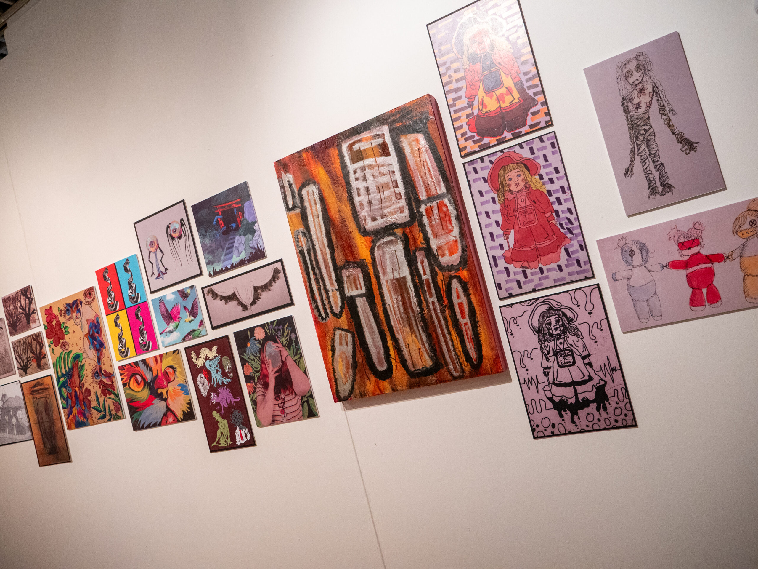 Art on wall.