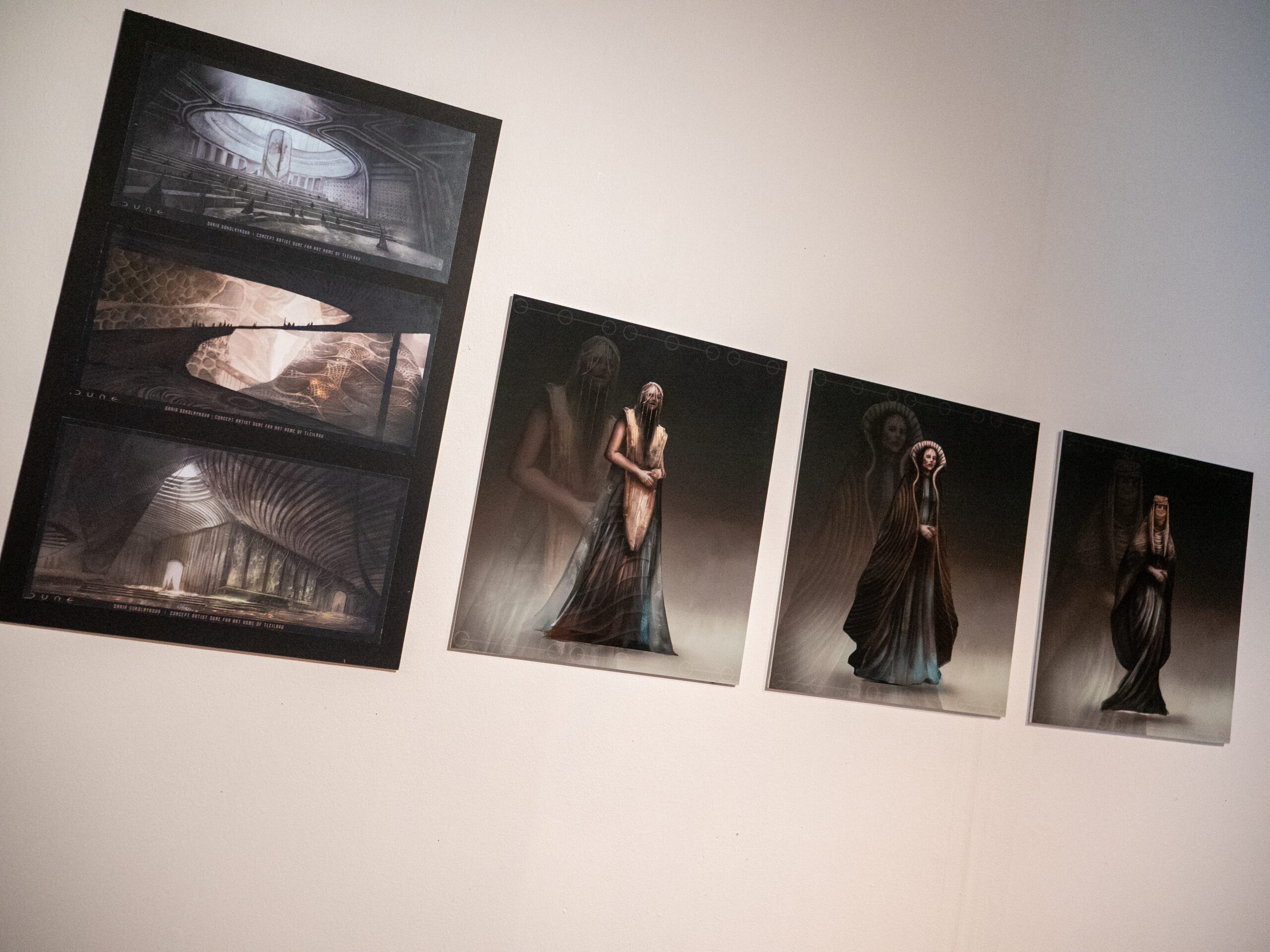 Student artwork created by Stoke on Trent College student, displayed on wall.